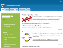 Tablet Screenshot of biocidesonline.net